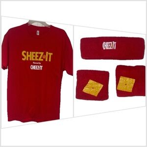 WNBA AllStars 2025-3 ITEMS: Sheez-it FlavoredBy Cheez-It Large TShirt+Sweatbands